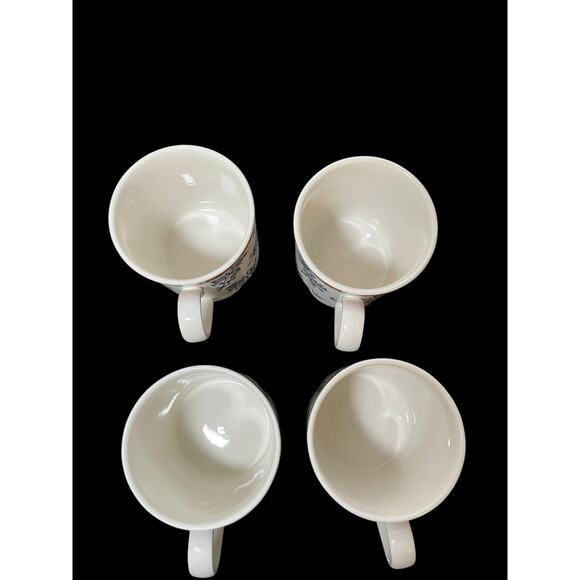 Set of 4 Villeroy & Boch SWITCH 5 PLANTATION Silma Coffee Cups Mugs 3 3/8"h - Picture 6 of 10
